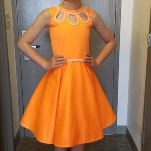 Orange Cocktail Dress